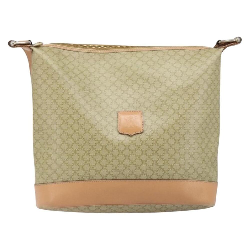 Celine Macadam Shoulder Bag Beige